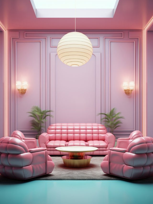 Pink Living Room Design Ideas | Hiranandani Parks